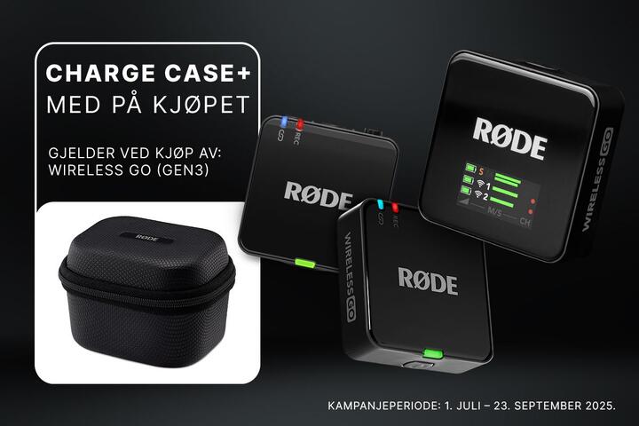 Røde Wireless GO med case på kjøpet